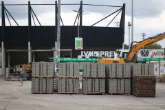 Das Preußenstadion Mitte Mai 2026. Frisches Pflaster liegt bereit...