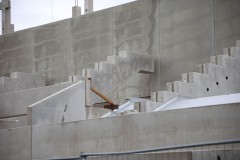 LVM-Preußenstadion am 23. Oktober 2026. Zahnbalken für die Sitzplätze.
