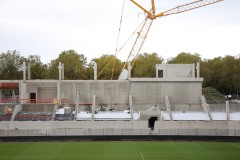 LVM-Preußenstadion am 23. Oktober 2026. Blick auf die Nordtribüne.