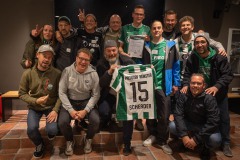 23. Oktober 2025: Das erste Treffen der Fanclubs des SC Preußen Münster. Der Fanclub "Zeugen Scherders"