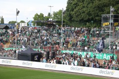 Am Montag (19. Mai) feierte der SC Preußen Münster den Klassenerhalt noch einmal im Preußenstadion.