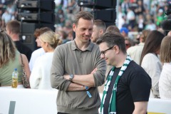 Am Montag (19. Mai) feierte der SC Preußen Münster den Klassenerhalt noch einmal im Preußenstadion.
