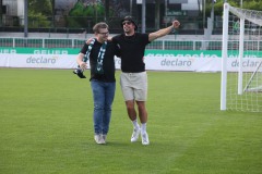 Am Montag (19. Mai) feierte der SC Preußen Münster den Klassenerhalt noch einmal im Preußenstadion.
