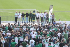 Am Montag (19. Mai) feierte der SC Preußen Münster den Klassenerhalt noch einmal im Preußenstadion.