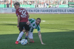 Preußen Münster - 1. FC Nürnberg 0:1. Rico Preißinger im Zweikampf.
