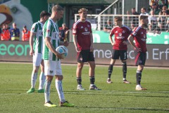 Preußen Münster - 1. FC Nürnberg 0:1. Elfmeter? Nein, doch nicht, weil der VAR eingriff.