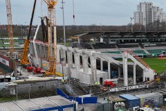 Die Ostkurve im Bau.