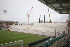Dezember 2025: Blick auf die neue Osttribüne.