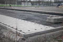 Blick auf die neuen Parkplätze entlang der Hammer Straße.