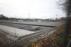 Blick auf die neuen Parkplätze entlang der Hammer Straße.