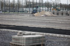 Blick auf die neuen Parkplätze entlang der Hammer Straße.