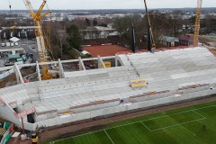 Dezember 2025: Blick iauf die neue Ostkurve.