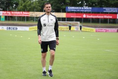 Testspiel Eintracht Rheine - Preußen Münster. Trainer Thomas Wörle.
