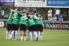 Testspiel Eintracht Rheine - Preußen Münster. Der erste Spielerkreis 2026/2027.