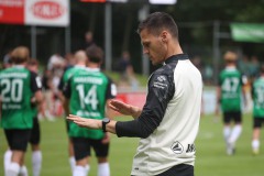 Testspiel Eintracht Rheine - Preußen Münster. Trainer Thomas Wörle.