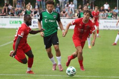 Testspiel Eintracht Rheine - Preußen Münster. Montell Ndikom.