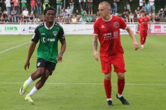 Testspiel Eintracht Rheine - Preußen Münster. Wesley Adeh.