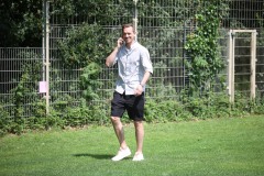 Testspiel in Kinderhaus: Ole Kittner vor dem Spiel.