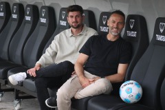 Zlatko Muhovic, Alexander Ende und ein Ball (v.l.)