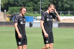 Trainingsauftakt am 28. Juni 2026. Ryan Johansson und Mika Stuhlmacher (v.l.)