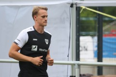 Trainingsauftakt beim SC Preußen Münster am 23. Juni 2025. Oscar Vilhelmsson.