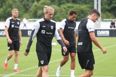 Trainingsauftakt beim SC Preußen Münster am 23. Juni 2025. Marvin Schulz (Mitte).