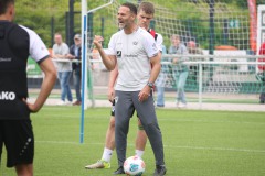 Trainingsauftakt beim SC Preußen Münster am 23. Juni 2025. Alexander Ende fordert...