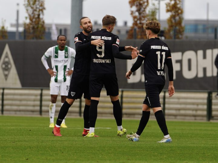 Preußen Münster führt, aber verliert Testspiel bei Borussia Mönchengladbach