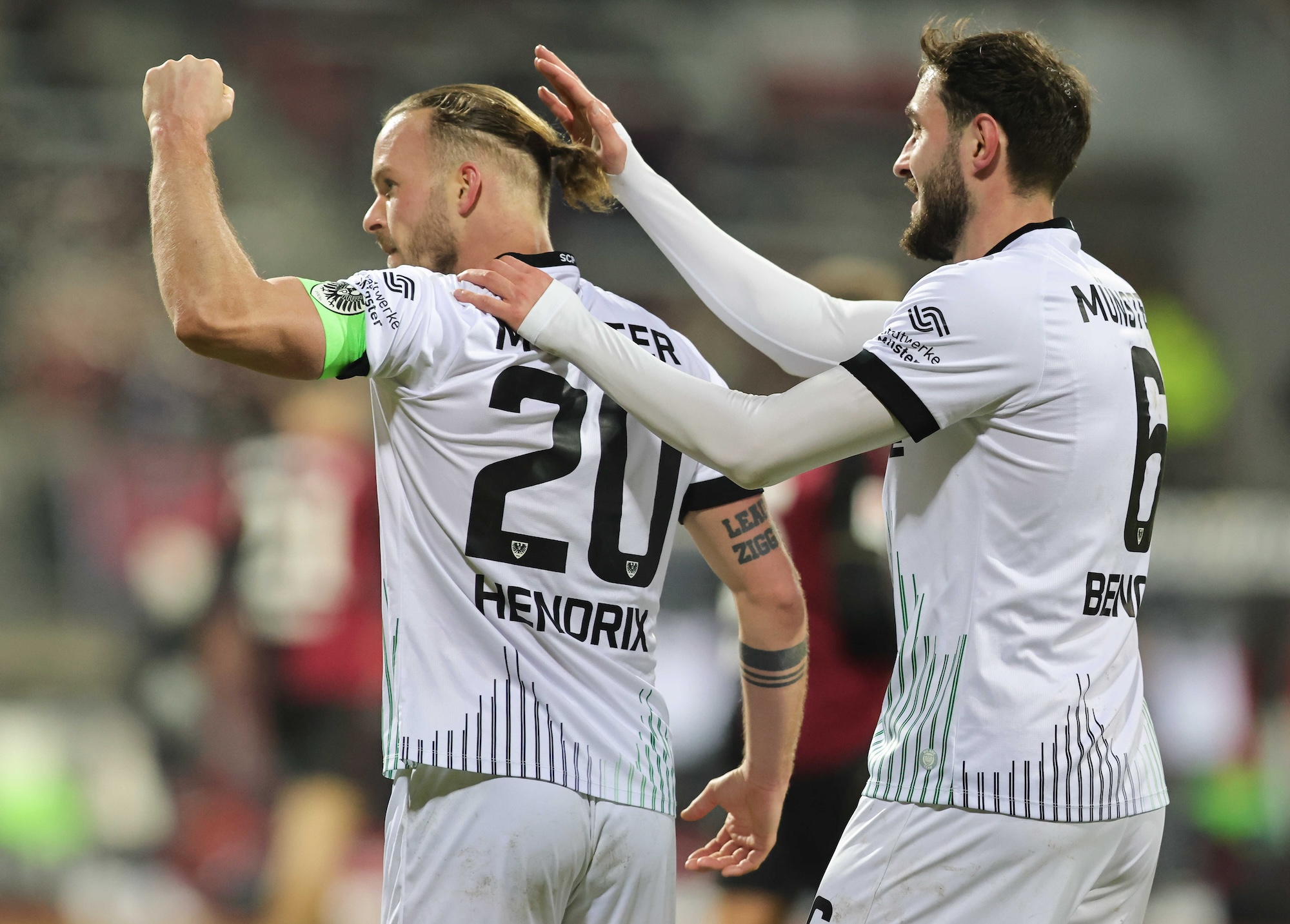 1:1 in Nürnberg: Preußen Münster kämpft sich ins Spiel und holt den ersten Punkt