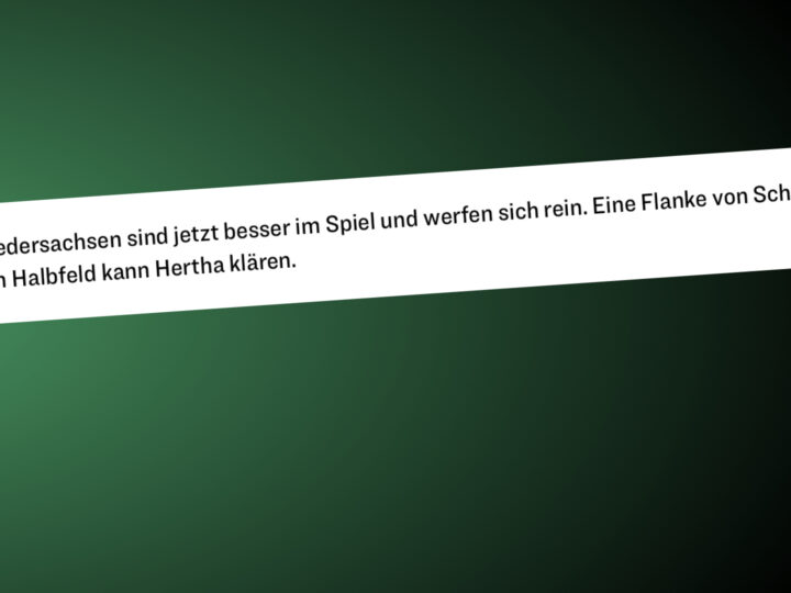 Der „Kicker“ verwirrt