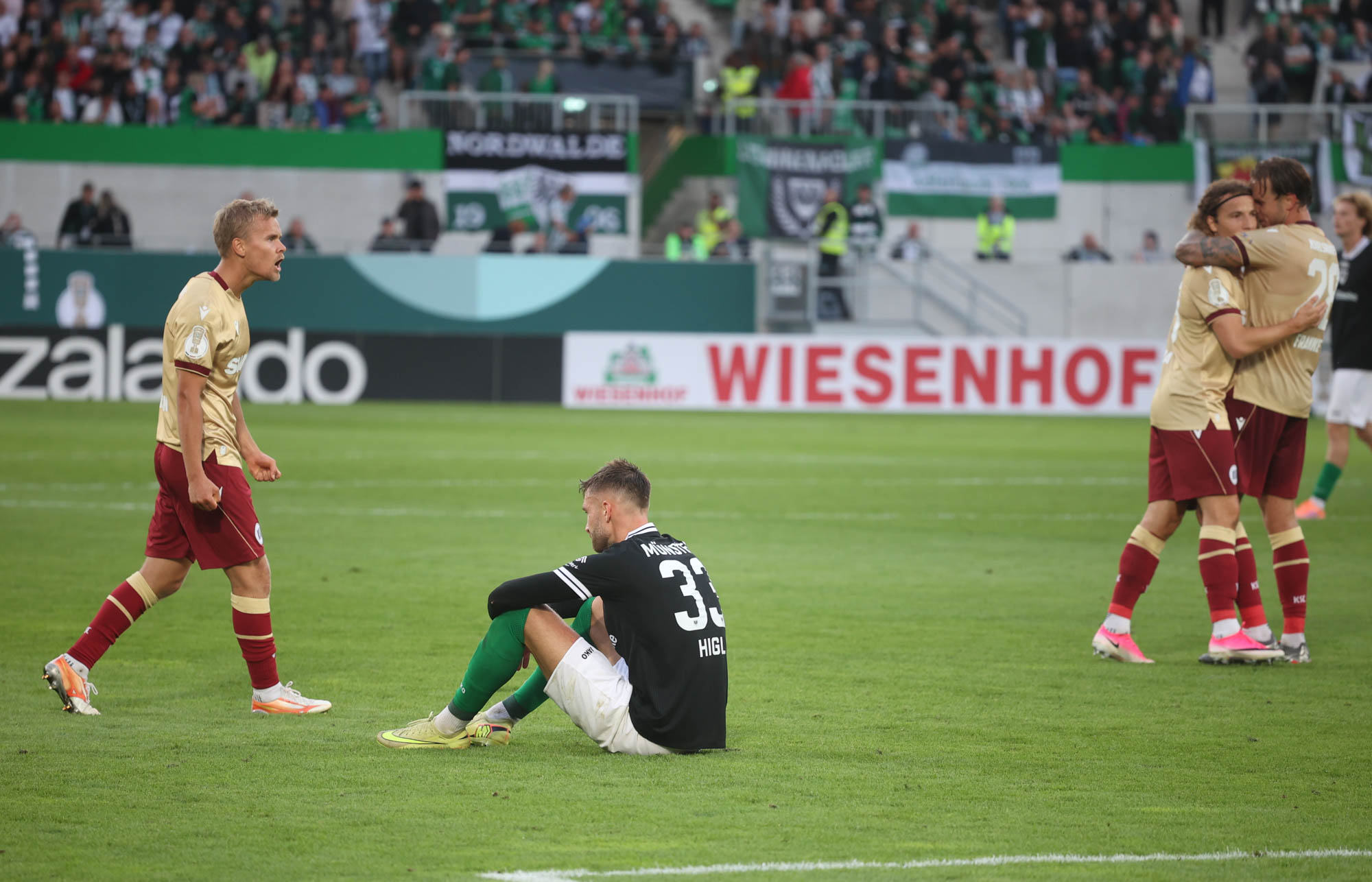 Am Ende kraftlos und chancenlos: Preußen Münster scheidet gegen Karlsruhe aus dem DFB-Pokal aus