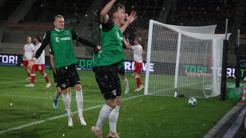 Joshua Mees nach seinem Tor.