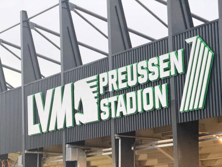 LVM-Preußenstadion: Name dran, Beleuchtung noch nicht