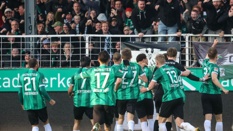 1:1 gegen Elversberg: Preußen Münster schlägt schon wieder spät zu