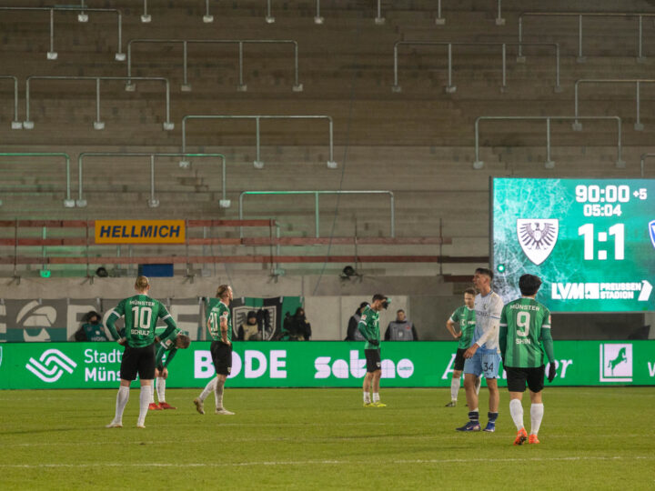 Preußen Münster bringt auch gegen Bochum den Sieg nicht ins Ziel