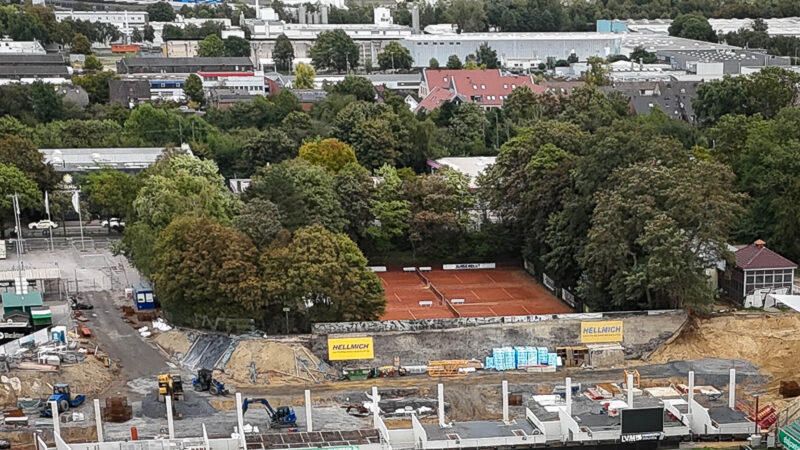 Rund 30 Bäume an den Tennisplätzen müssen gefällt werden.