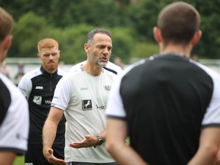 Trainingsauftakt in Münster: Direkt volle Pulle