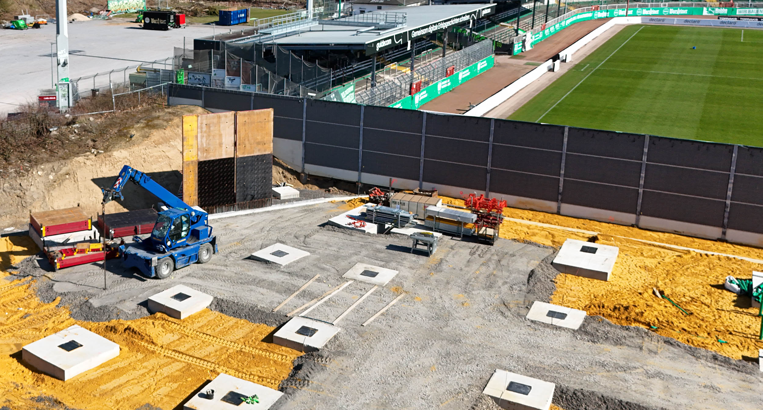 Preußenstadion: Die „Promenade“ wird sichtbar